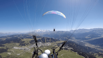 Vol en parapente aux Saisies - vue 2