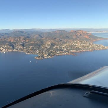 Baptême de l'air en avion au départ de Cannes - vue 2