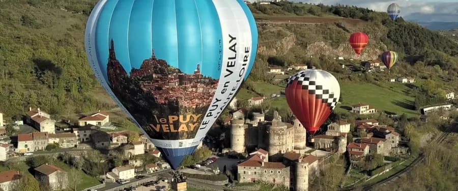 Baptême de l'air en montgolfière en Haute-Loire - vue 2