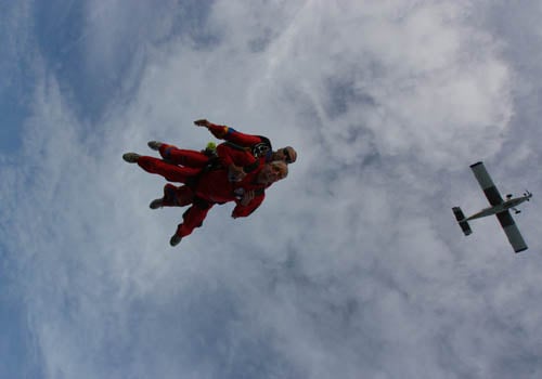 Saut en parachute près de Metz à la frontière allemande - vue 2