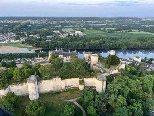 Vol en montgolfière à Chinon en Touraine - vue 2