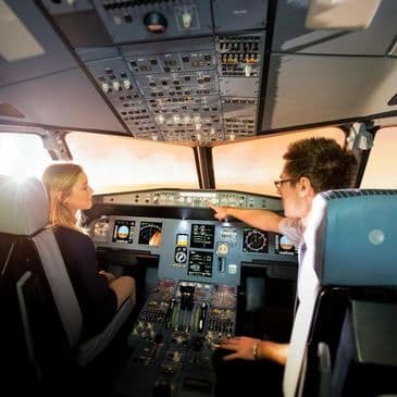 Simulateur d'avion de ligne à Aix en Provence près de Marseille - vue 1