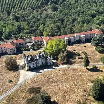 Vol en hélicoptère depuis Saucats au-dessus des vignobles de Bordeaux - vue 4
