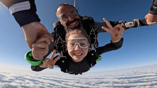 Saut en Parachute en tandem proche de Toulouse - vue 2