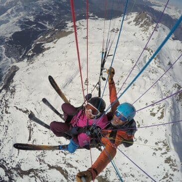 Vol en parapente à skis à Courchevel - vue 1