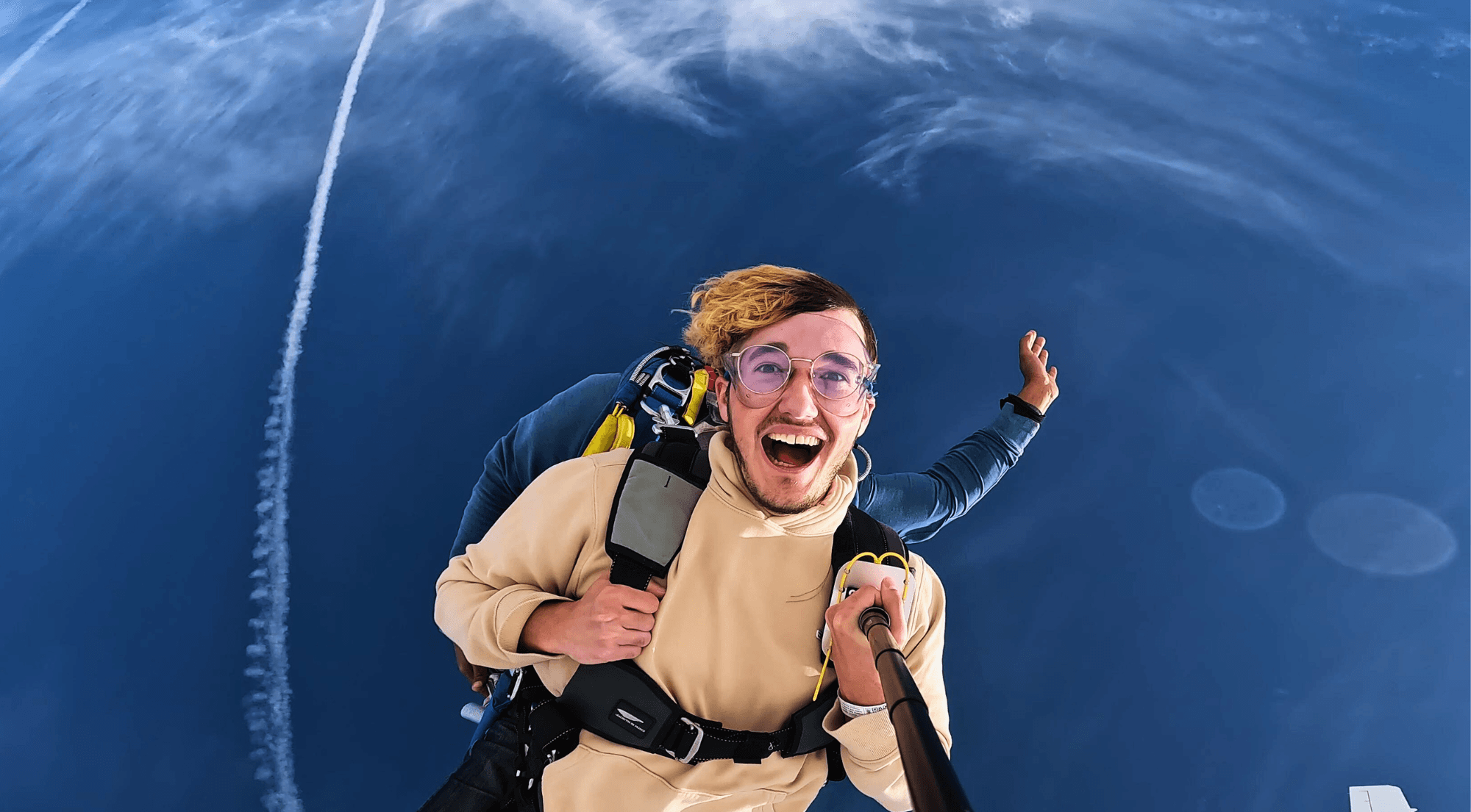 Saut en parachute tandem près de Tours - vue 2