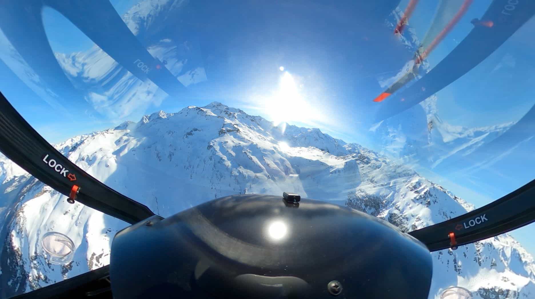 Vol en hélicoptère au départ d'Albertville - vue 3