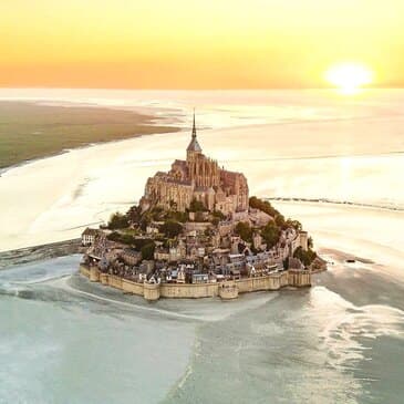 Baptême en hélicoptère au Mont Saint Michel - vue 5