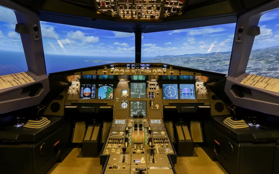 Simulateur de vol Airbus A320 à Bordeaux  - vue 1