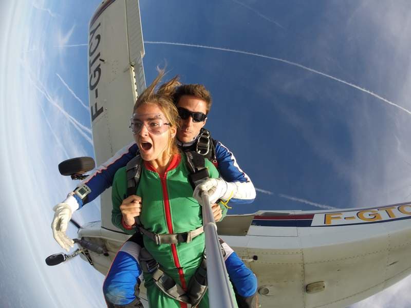 Saut en parachute tandem à Biarritz - vue 2