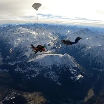Saut en parachute à l'Alpe d'Huez - Saut d'hélicoptère - vue 4