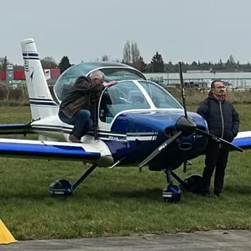 Vol d'initiation au pilotage d'ULM 3axes près du Mans - vue 2