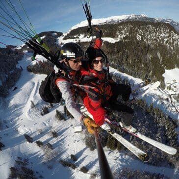Vol en parapente à La Clusaz en haute Savoie - vue 4