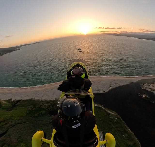 Baptême en ULM autogire autour de Propriano en Corse - vue 2