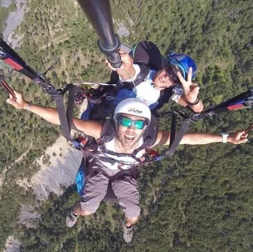 Vol en parapente à Allevard en Isère - vue 1