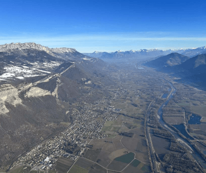 Baptême de l'air en autogire entre Grenoble et Chambéry - vue 4