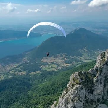 Vol en parapente au-dessus du lac d'Annecy - vue 2