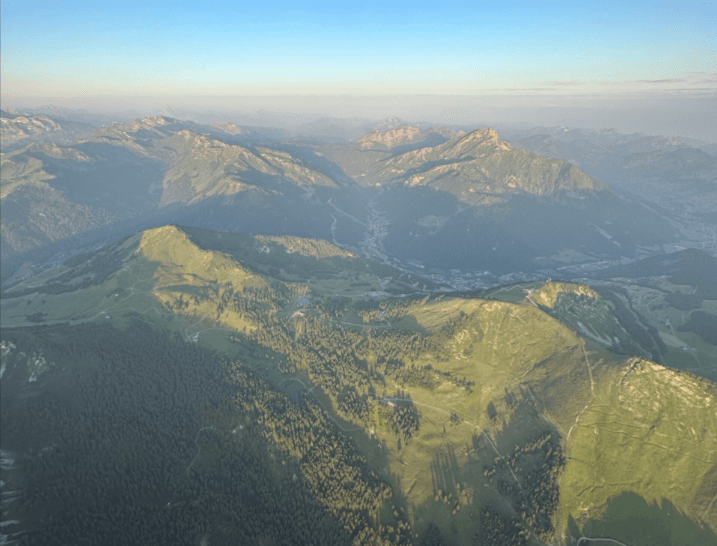 Vol en montgolfière entre la Lac Léman et le mont Blanc - vue 2