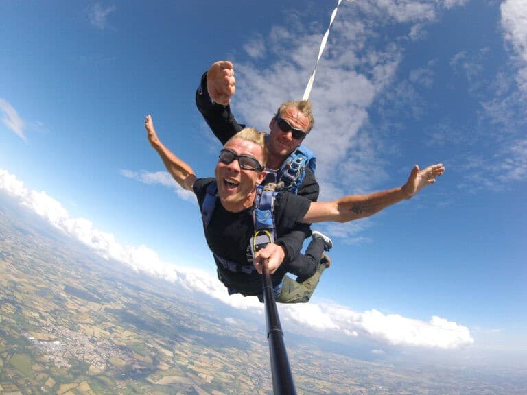 Saut en parachute tandem au sud de Nantes - vue 2