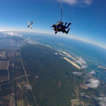 Saut en parachute à Arcachon - Saut en tandem - vue 3